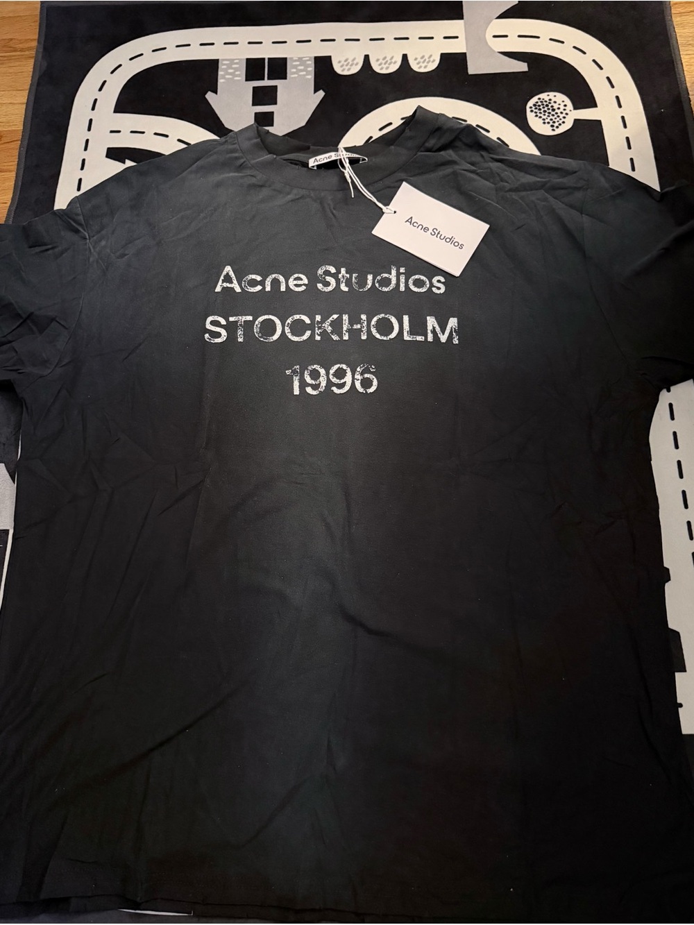 Acne Studios Stockholm 1996 Black Logo Tee Size S/M/L/XL